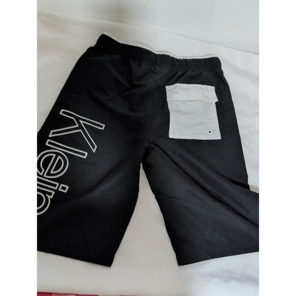 Calvin Klein Swimwear Shorts Boys L (14/16)  Black  Polyester Mesh Elastic Waist - Picture 5 of 5